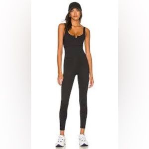 Free People FP Movement Lose Control Onesie, Black, L, NWT